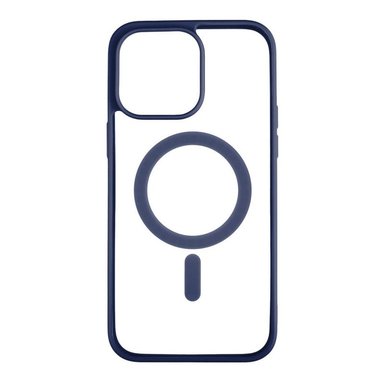 CASE IPHONE 15 PRO MAX CLEAR MAGNETIC AZUL - 1