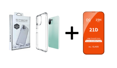 CASE XIAOMI MI 11 LITE SPACE + VIDRIO TEMPLADO - 1