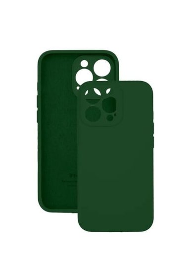 CASE IPHONE 15 PRO VERDE SILICON + VIDRIO TEMPLADO - 2