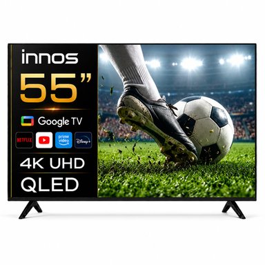 TELEVISOR INNOS 4K 55" QLED Google TV 2+64GB LE-55KA1 - 1