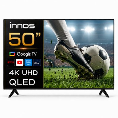 TELEVISOR INNOS 4K 50" QLED Google TV 2+64GB LE50KA1 - 1