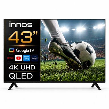 TELEVISOR INNOS 4K 43' QLED GOOGLE TV 2+64GB - 1