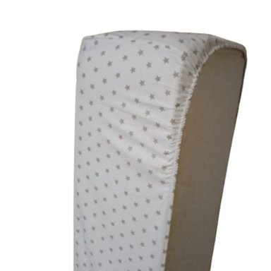 SÁBANAS BABYTU BLANCO DE CUNA ESTANDAR DISEÑO ESTRELLITAS NIÑA - 2