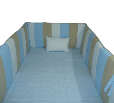 PROTECTORES CUNA BABYTU 1.5 PLAZAS LATERALES PARACHOQUES CAMA MONTESSORI DISEÑO TRI - 2