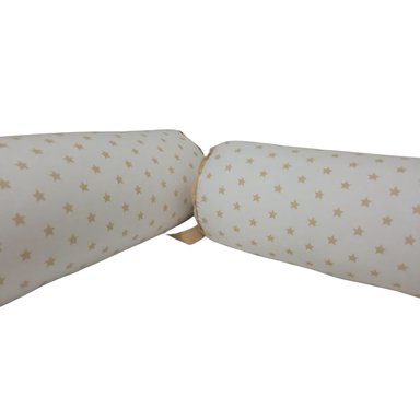 PROTECTORES CUNA BABYTU 1.5 PLAZAS CAQUI BUMPERS TUBULARES CAMA MONTESSORI - 2