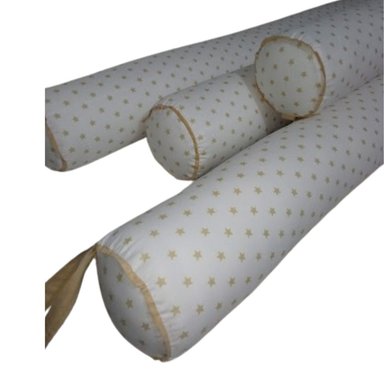 PROTECTORES CUNA BABYTU 1.5 PLAZAS CAQUI BUMPERS TUBULARES CAMA MONTESSORI - 3