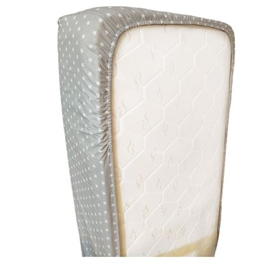 SABANAS BAJERAS BABYTU ESTRELLITA 1 PLAZA 180 HILOS GRIS ESTAMPADAS AJUSTABLES PACK 2 UND - 3