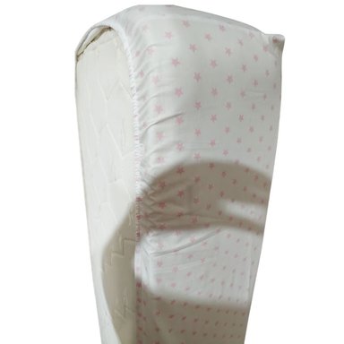SABANAS BAJERAS AJUSTABLES TALLA 1 PLAZA DISEÑO ESTRELLITAS ROSADA - 5