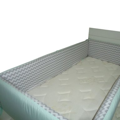 PROTECTORES LATERALES PARACHOQUES DE CAMA CUNA MONTESSORI 1.5 PLAZAS - 3