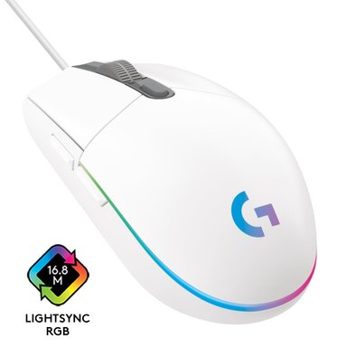 MOUSE LOGITECH G203 RGB WHITE - 1