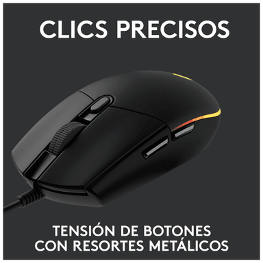 Mouse Logitech G203 LIGHTSYNC para Gaming Negro - 4