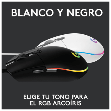 Mouse Logitech G203 LIGHTSYNC para Gaming Negro - 6