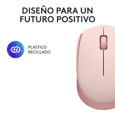 MOUSE INALÁMBRICO LOGITECH M170 ROSE - 8