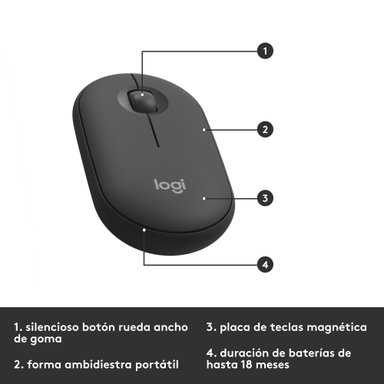 Combo teclado y mouse inalámbrico Logitech MK470 Slim Negro - 6