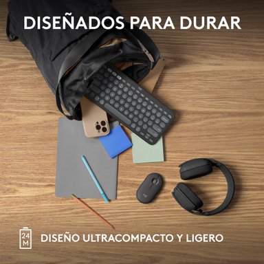 MOUSE INALÁMBRICO LOGITECH PEBBLE 2 M350S BLUETOOTH WIRELESS GRAPHITE - 6
