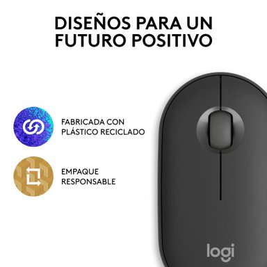 MOUSE INALÁMBRICO LOGITECH PEBBLE 2 M350S BLUETOOTH WIRELESS GRAPHITE - 9