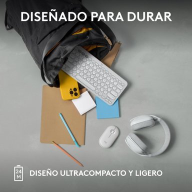 MOUSE INALÁMBRICO LOGITECH PEBBLE 2 M350S BLUETOOTH WIRELESS WHITE - 6