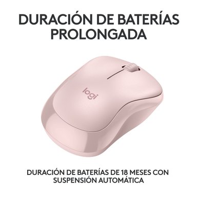 MOUSE INALÁMBRICO LOGITECH BLUETOOTH M240 SILENT WIRELESS ROSE - 3