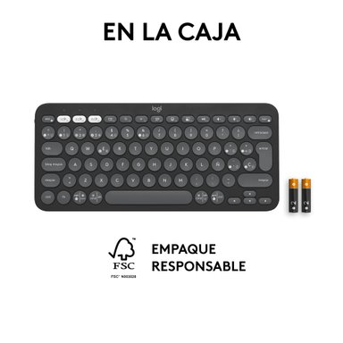 Teclado Bluetooth Multidispositivo Logitech Pebble Keys 2 K380S Grafito - 10