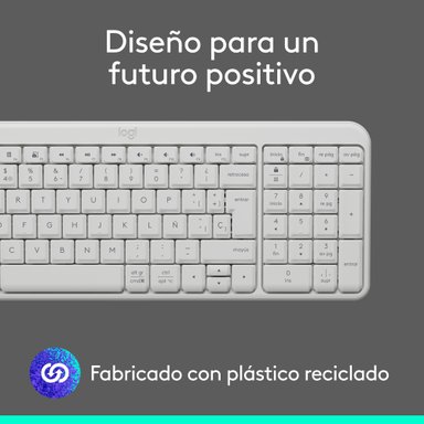 Teclado Inalámbrico Bluetooth Logitech K250 Blanco - 8