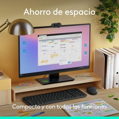 Combo inalámbrico compacto MK250 Bluetooth Negro - 4