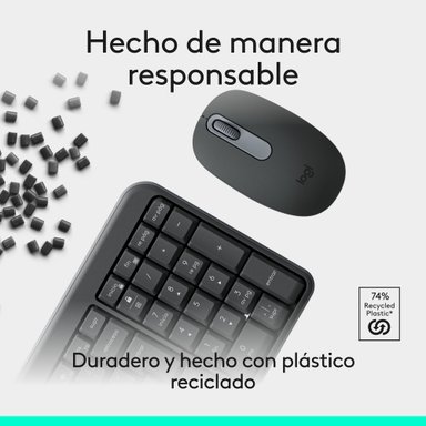 Combo inalámbrico compacto MK250 Bluetooth Negro - 5