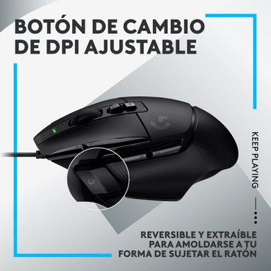 Mouse Logitech G502 X con Cable para juegos Negro - 6