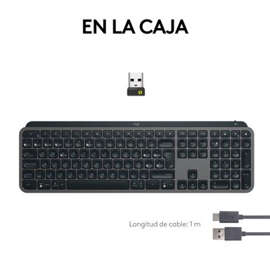 Teclado inalámbrico Bluethooth Logitech MX Keys S USB-C Negro - 6