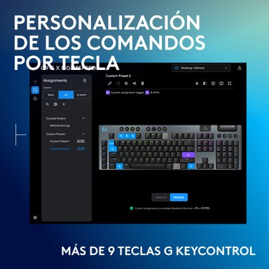 Teclado inalámbrico discreto LOGITECH G915 X LIGHTSPEED para juegos Negro - 3