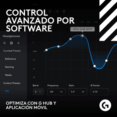 Audífonos inalámbricos Logitech G Astro A50 X para juegos Blanco - 9