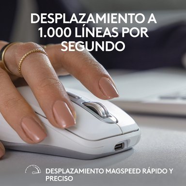 Mouse inalámbrico compacto de alto rendimiento Logitech MX Anywhere 3S Rose - 3