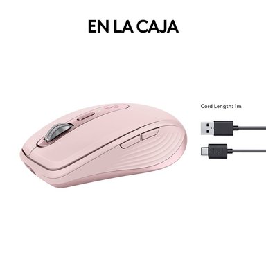 Mouse inalámbrico compacto de alto rendimiento Logitech MX Anywhere 3S Rose - 8
