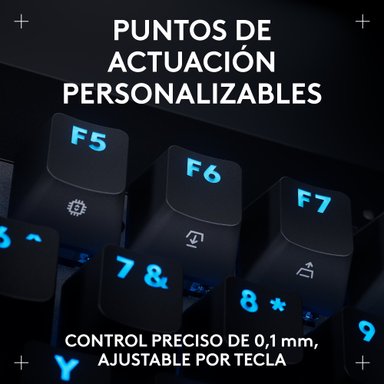 Teclado inalámbrico LOGITECH PRO X TKL RAPID con interruptores analógicos para juegos Negro - 3