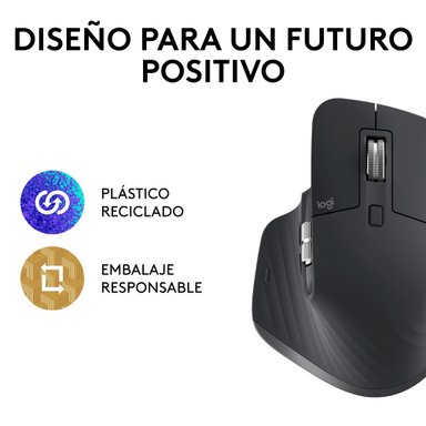 Mouse inalámbrico ultra rápido Logitech MX Master 3S Negro - 4