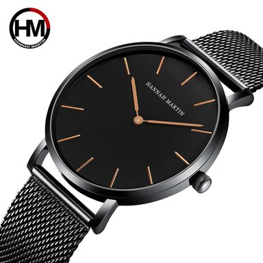 RELOJ HANNAH MARTIN HOMBRE ANÁLOGO NEGRO ORO ROSA HAN-1 - 2
