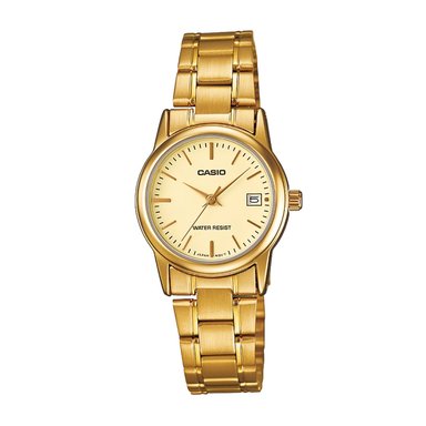 RELOJ CASIO MUJER ANÁLOGO DORADO LTP-V002G-9A - 1