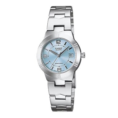 RELOJ CASIO MUJER ANÁLOGO PLATEADO LTP-1241D-2ADF - 1