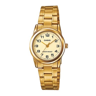RELOJ CASIO MUJER ANÁLOGO DORADO LTP-V001G-9BUDFDI - 1