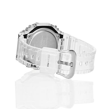 RELOJ HOMBRE ANÁLOGO GRIS TRANSPARENTE NEGRO GA-2100SKE-7A RESINA - 4