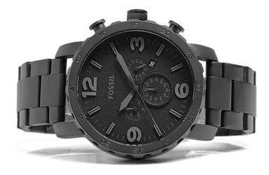 RELOJ FOSSIL HOMBRE ANÁLOGO NEGRO JR1401 ACERO - 3