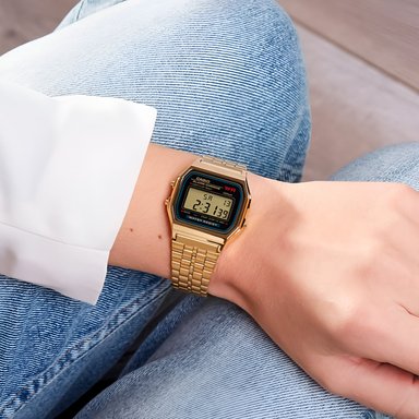 RELOJ CASIO A159WGEA-1DF MUJER ACERO DORADO - 3
