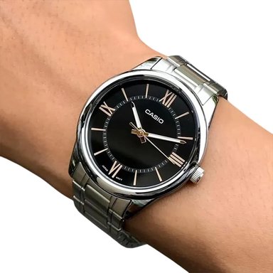 RELOJ CASIO MTP-V005D-1B5 HOMBRE ACERO PLATEADO - 2