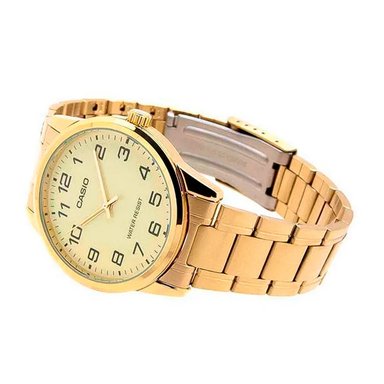 RELOJ CASIO MTP-V001G-9B HOMBRE ACERO DORADO - 2