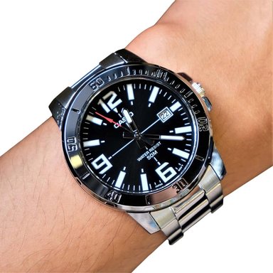 RELOJ CASIO MTP-VD01D-1BV HOMBRE ACERO PLATEADO - 3