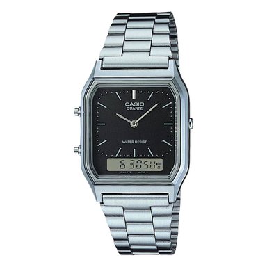 RELOJ CASIO AQ-230A-1D HOMBRE ACERO PLATEADO - 1