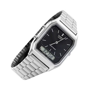 RELOJ CASIO AQ-230A-1D HOMBRE ACERO PLATEADO - 3