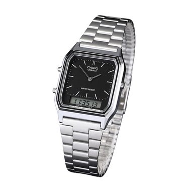 RELOJ CASIO AQ-230A-1D HOMBRE ACERO PLATEADO - 4