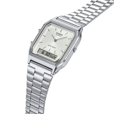 RELOJ CASIO AQ-230A-7AMQ HOMBRE ACERO PLATEADO - 2