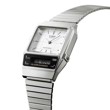 RELOJ CASIO AQ-800E-7A HOMBRE ACERO PLATEADO - 3