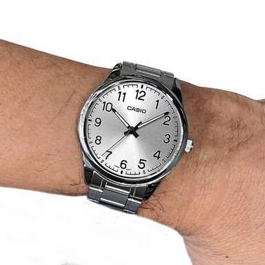 RELOJ CASIO MTP-V005D-7B4 HOMBRE ACERO PLATEADO - 3